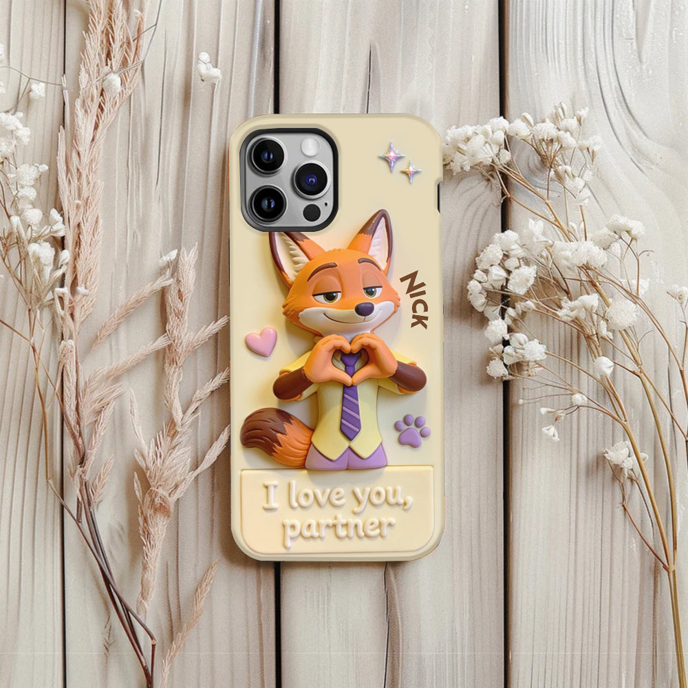 I Love You - Personalized Couple Full Print Phone Case