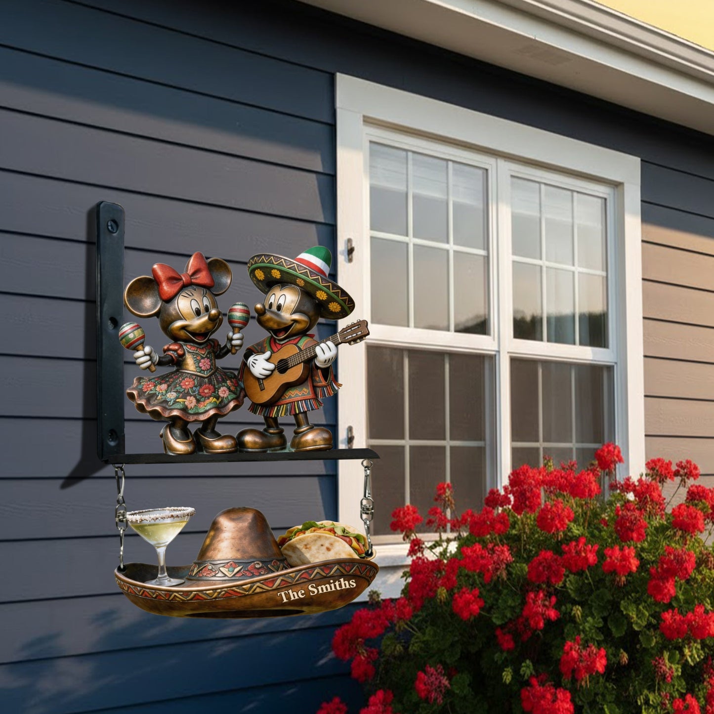 Cinco De Mayo Fiesta Mouse Ears - Personalized Mouse Wooden Wall Mount Sign