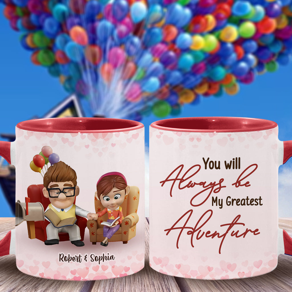 You Are My Greatest Adventure - Personalized Mouse Accent Mug