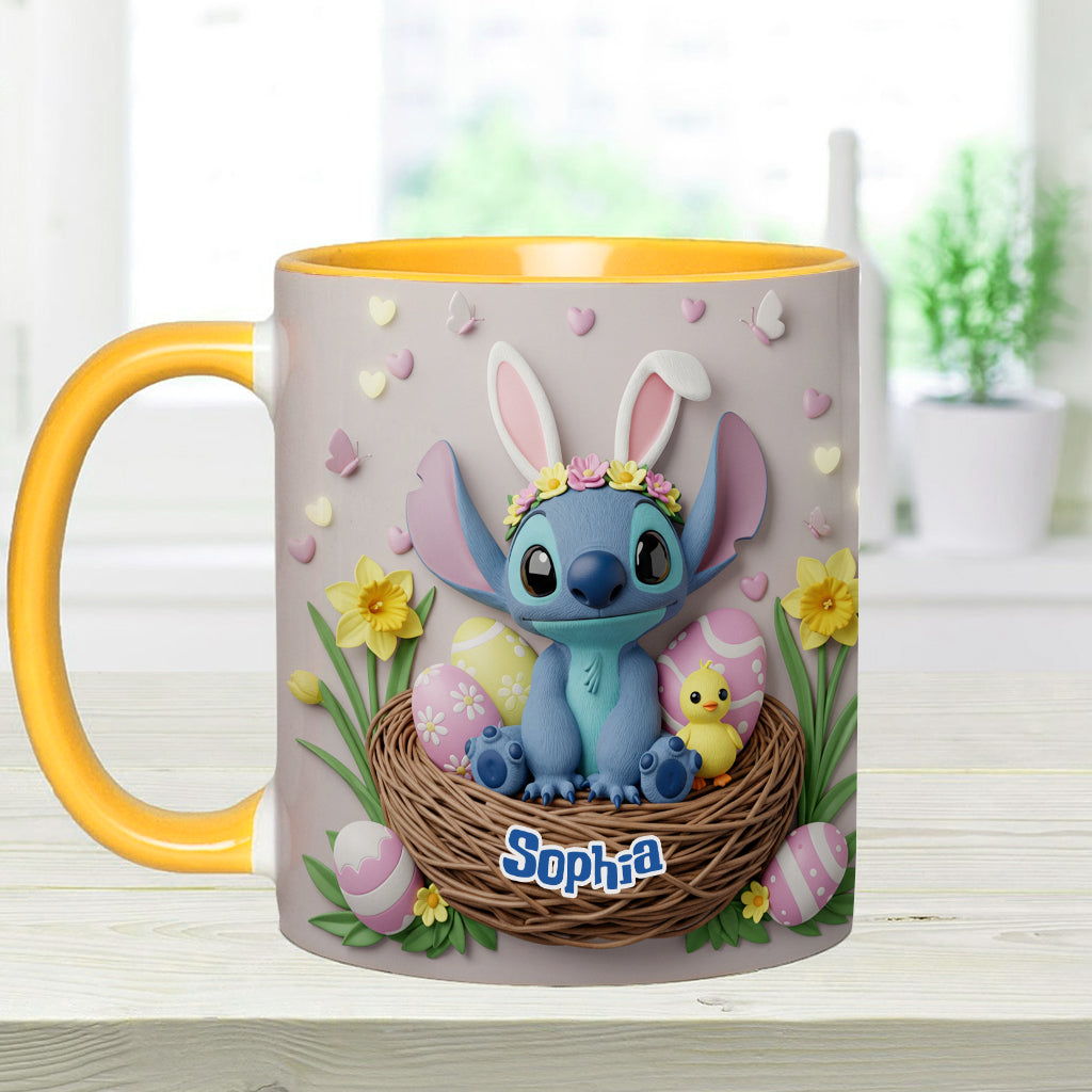 Happy Easter - Personalized Ohana Accent Mug