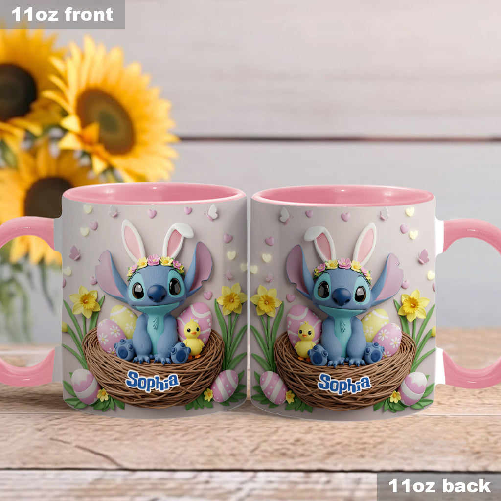 Happy Easter - Personalized Ohana Accent Mug