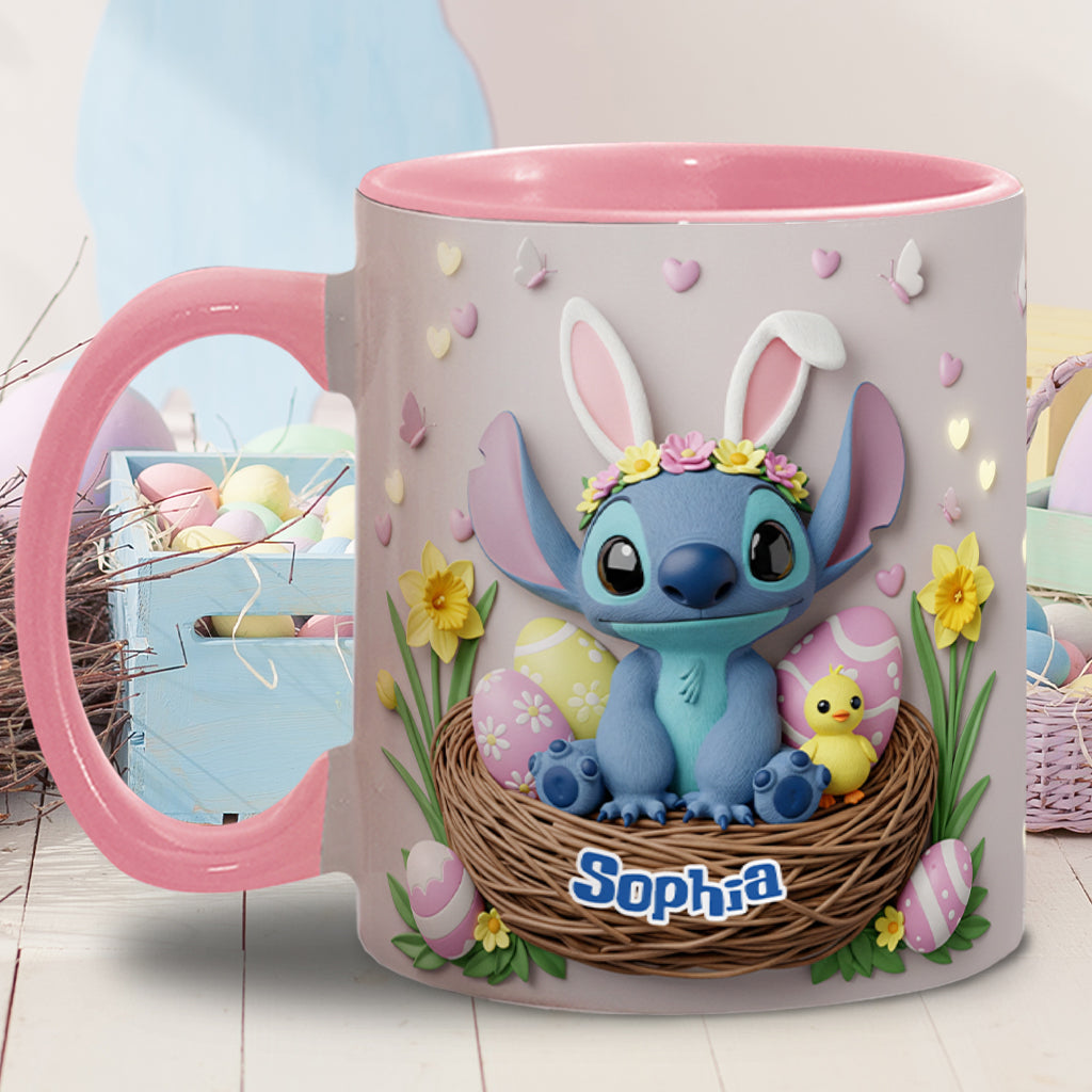Happy Easter - Personalized Ohana Accent Mug