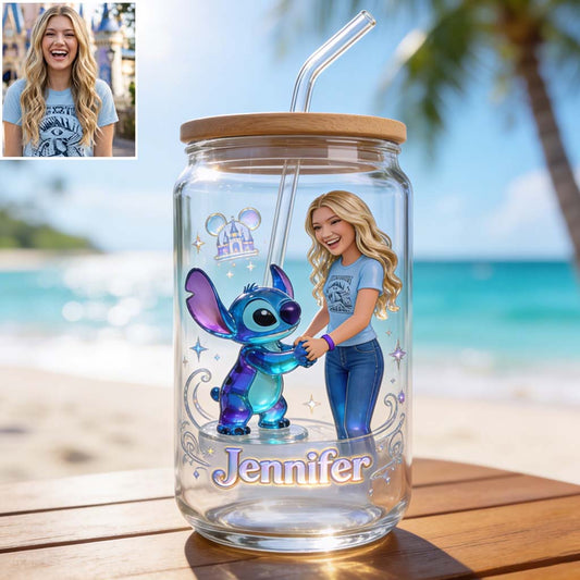 Best Friends - Personalized Ohana Can Glass