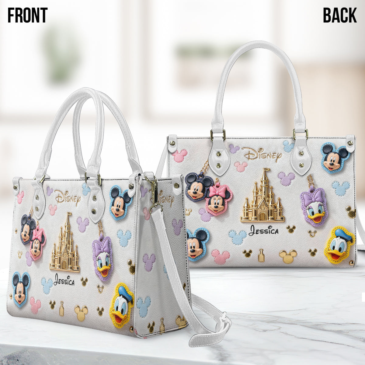 Friends - Personalized Mouse Leather Handbag