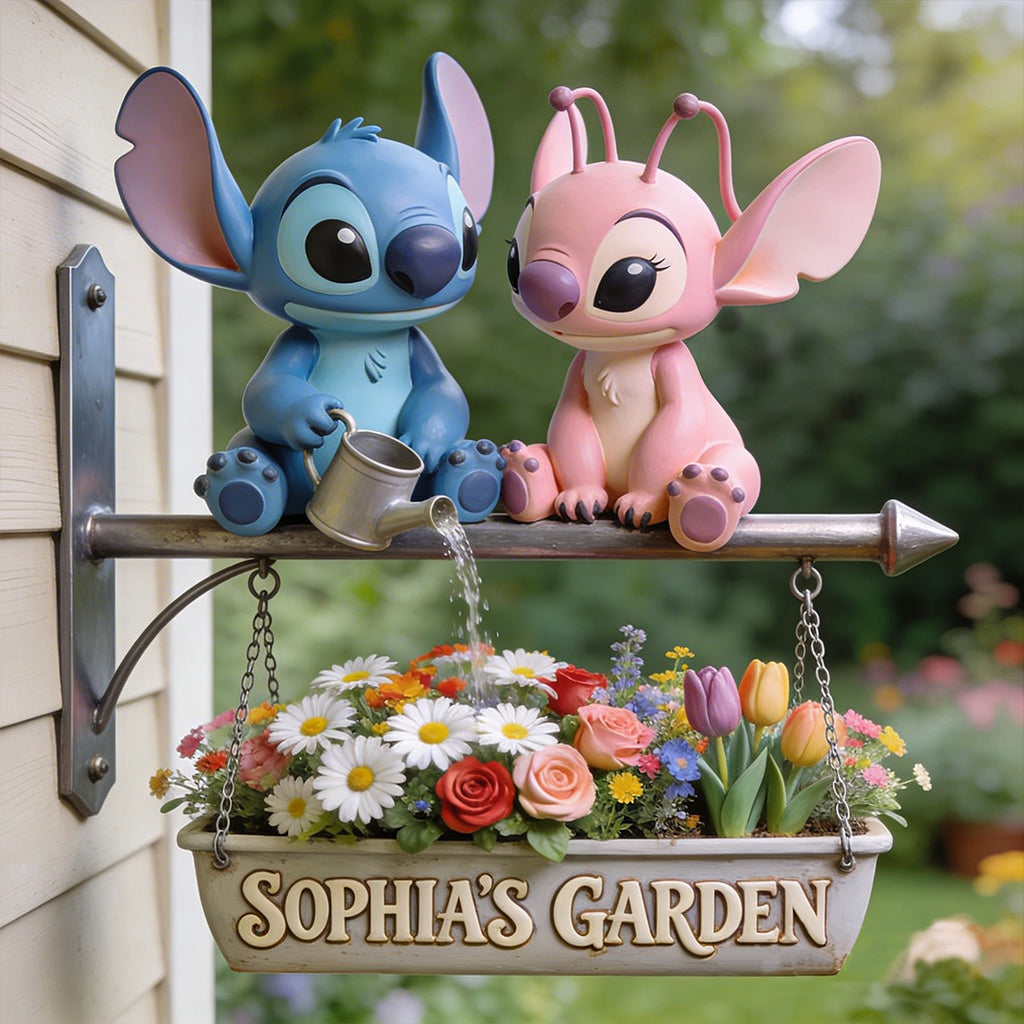 My Beautiful Garden - Personalized Ohana Wooden Wall Mount Sign