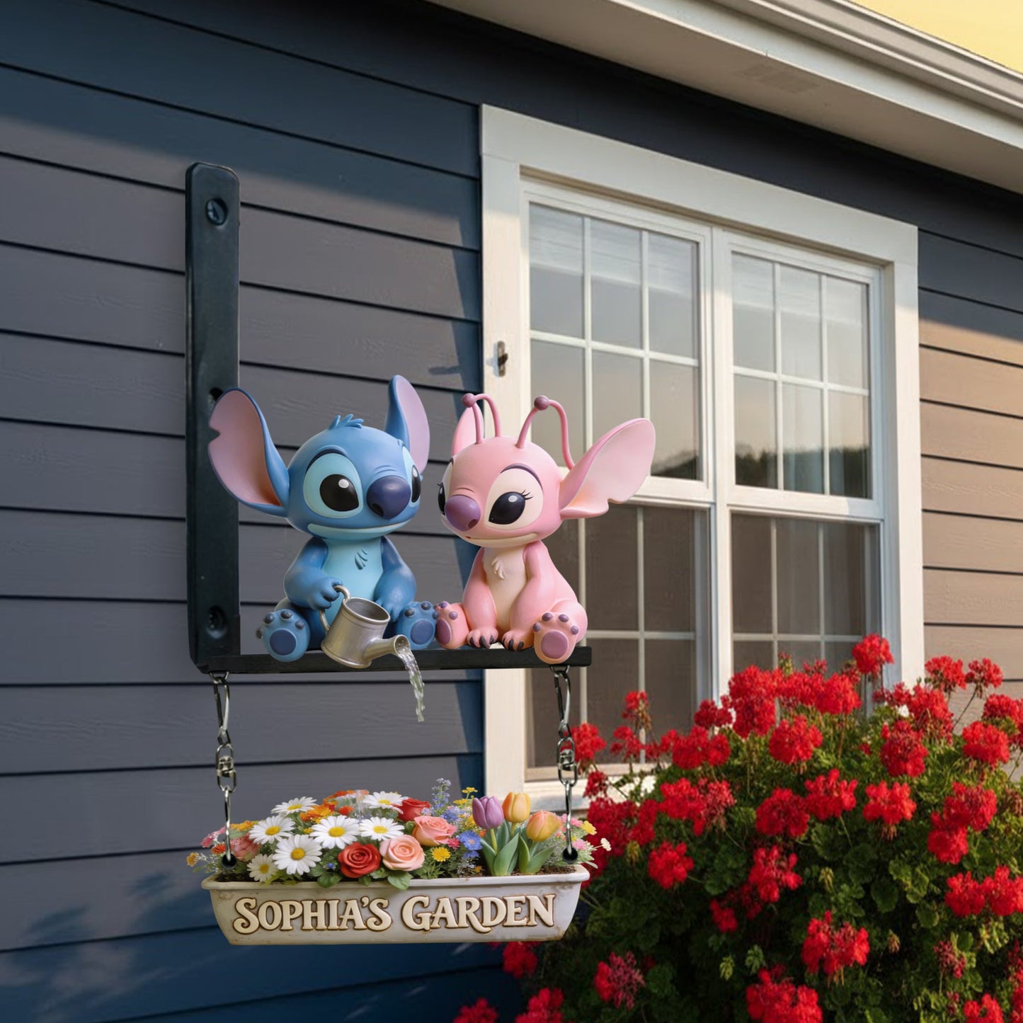 My Beautiful Garden - Personalized Ohana Wooden Wall Mount Sign
