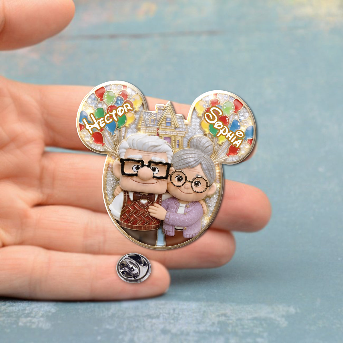 My Greatest Adventure - Personalized Up Movie Couple Pin