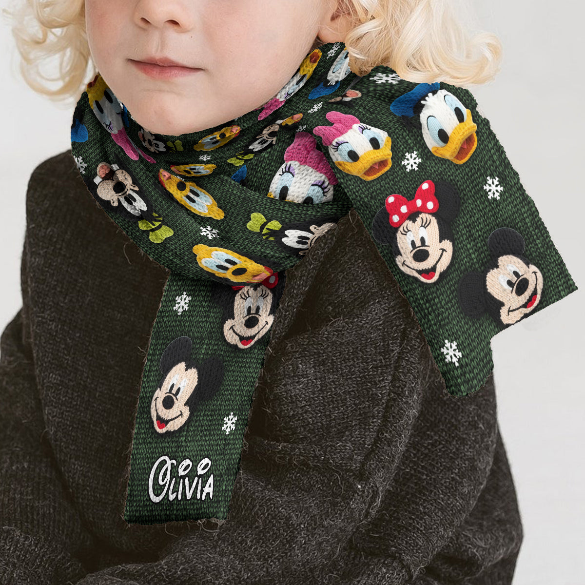 Magical Friends - Personalized Mouse Knitted Scarf