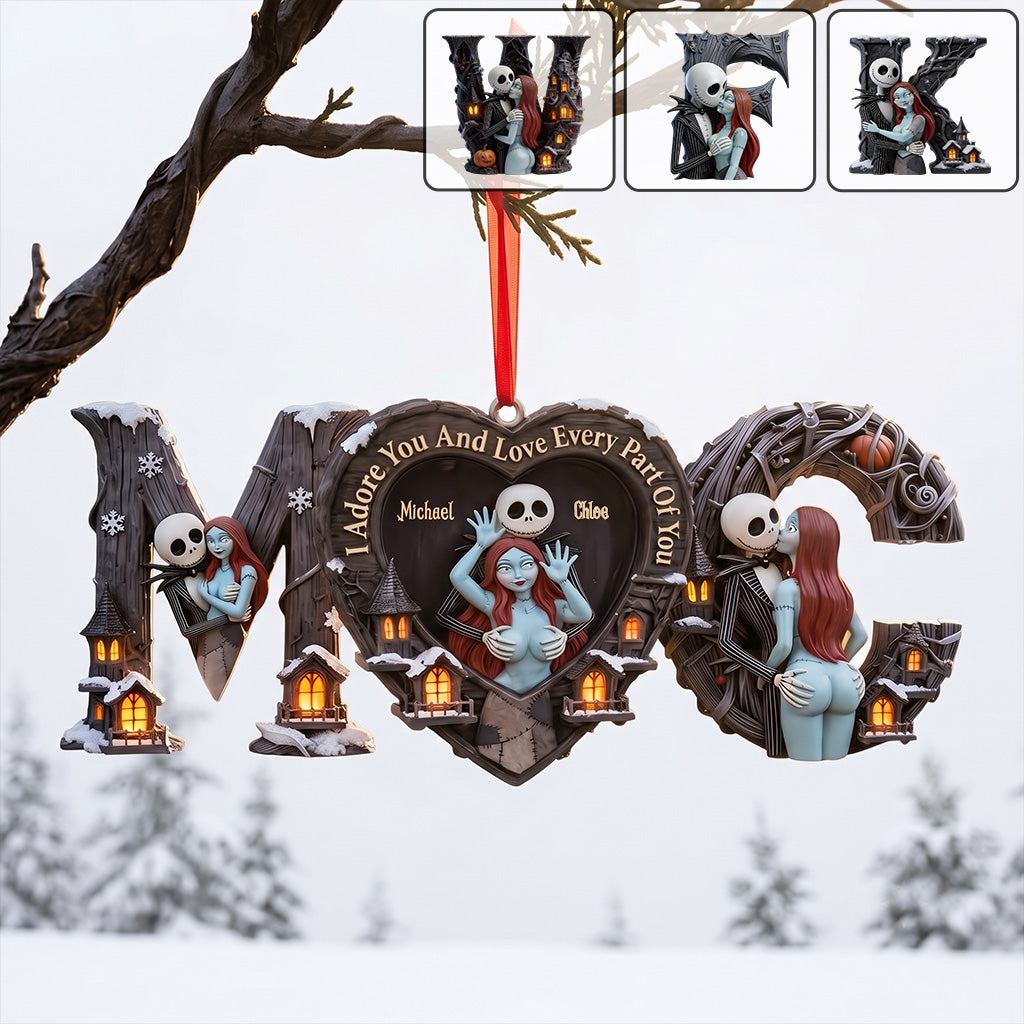 I Love You - Personalized Nightmare Premium 3D Ornament