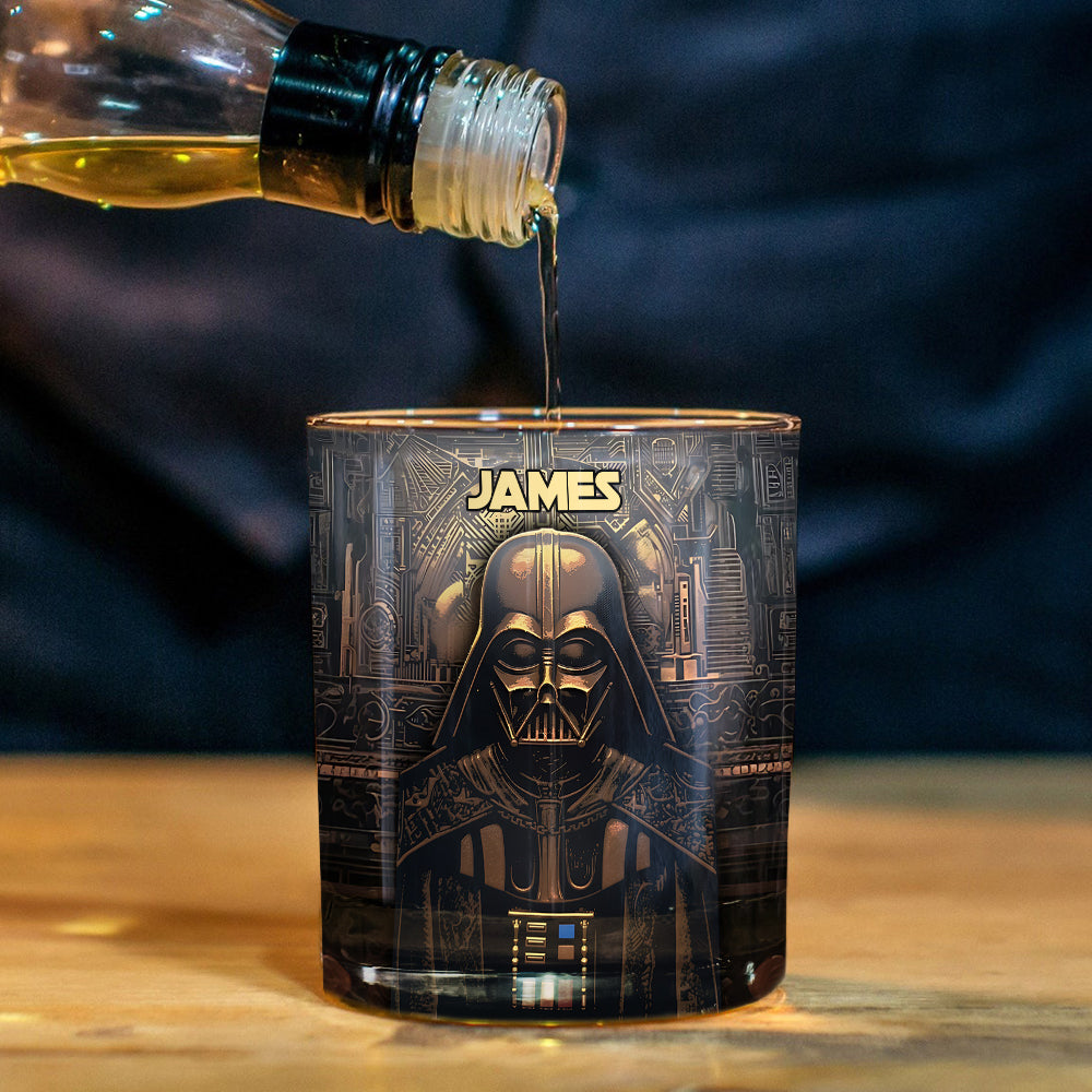 Hello Darkness - Personalized The Force Whiskey Glass