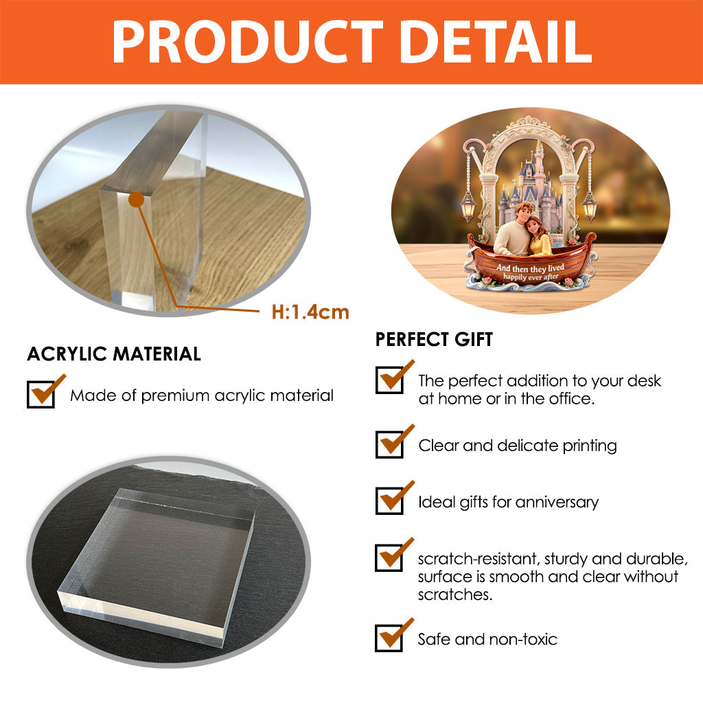 Magic Castle Lovers - Personalized Mouse Custom Shaped Acrylic Plaque