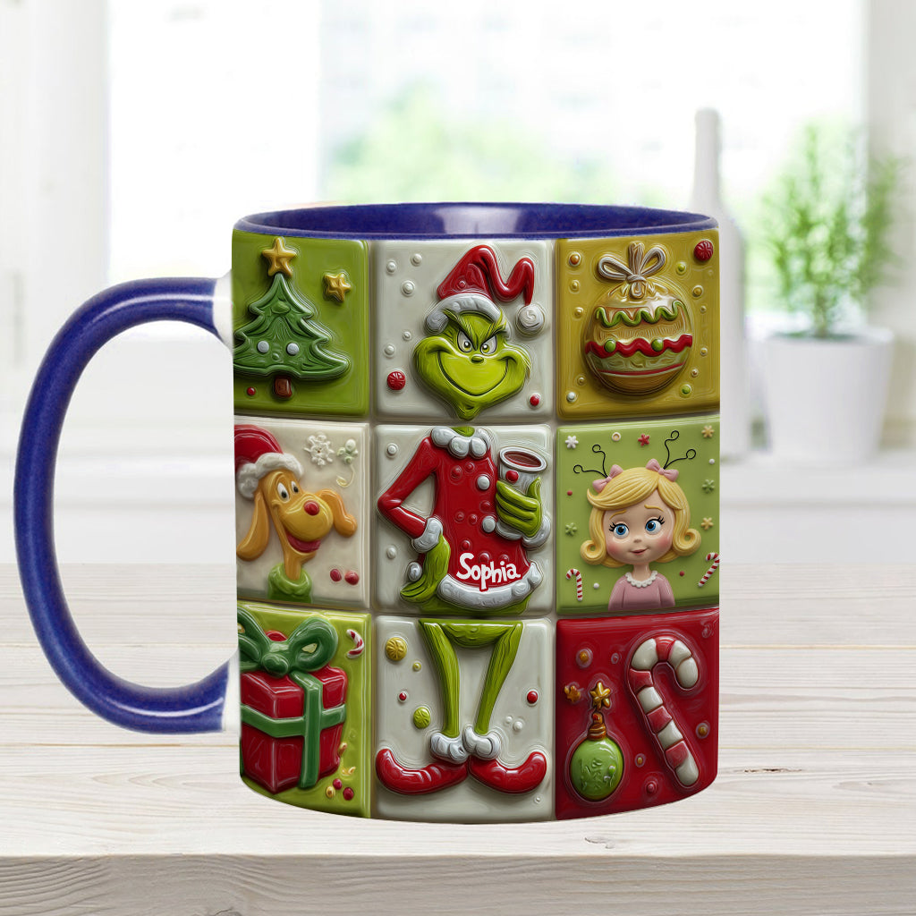 The Green Mischief - Personalized Stole Christmas Accent Mug