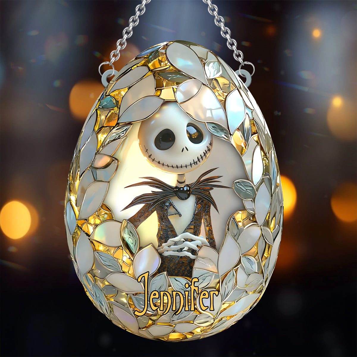 Nightmare Egg Before Easter - Personalized Nightmare Window Hanging Suncatcher Ornament