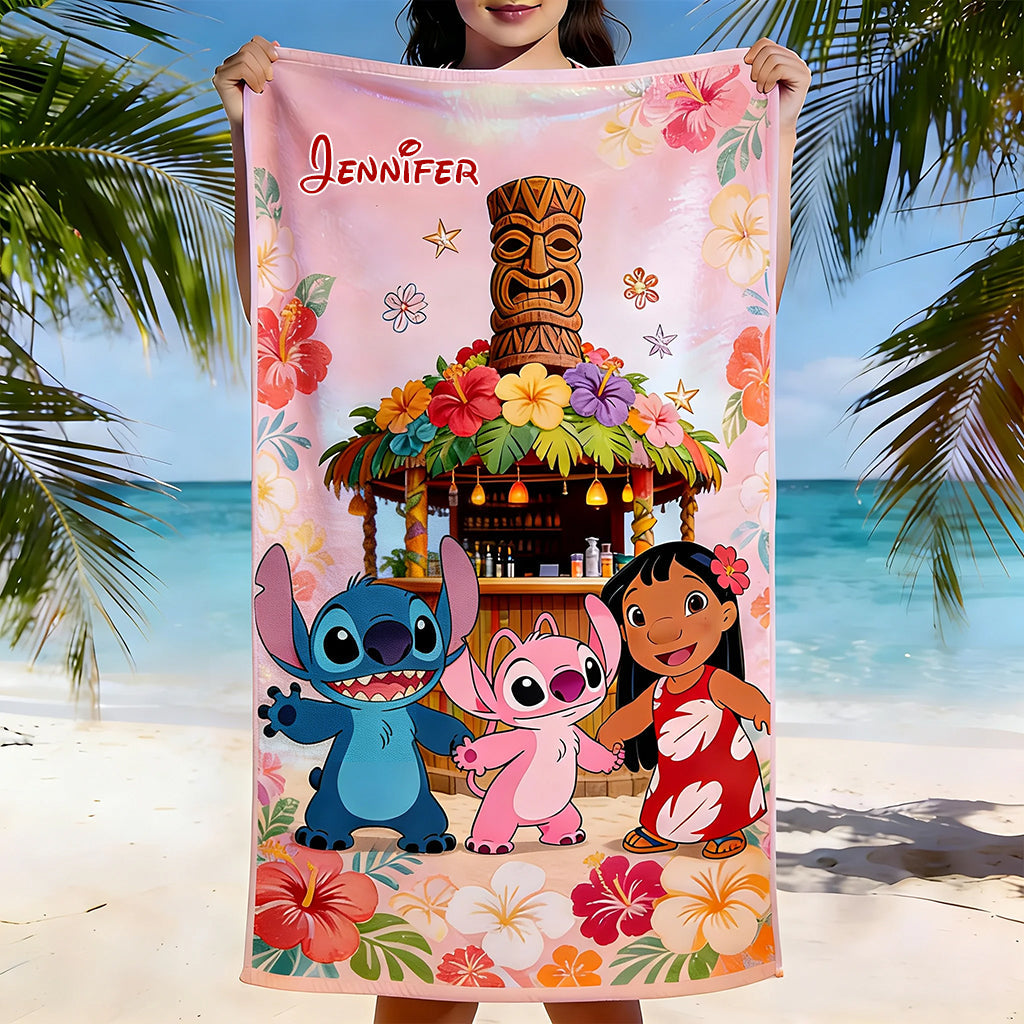 Ohana Vibe - Personalized Ohana Quick-dry Beach Towel/ Bath Towel