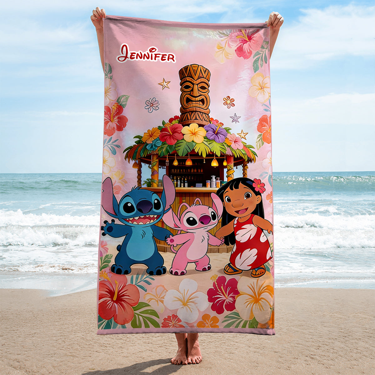 Ohana Vibe - Personalized Ohana Quick-dry Beach Towel/ Bath Towel