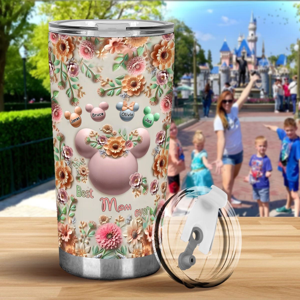 Best Mom Grandma Ever - Personalized Mouse Tumbler