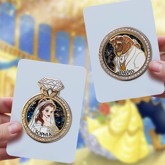 Tale As Old As Time - Personalized Couple Pin