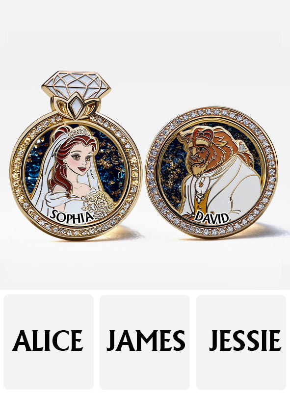 Tale As Old As Time - Personalized Couple Pin