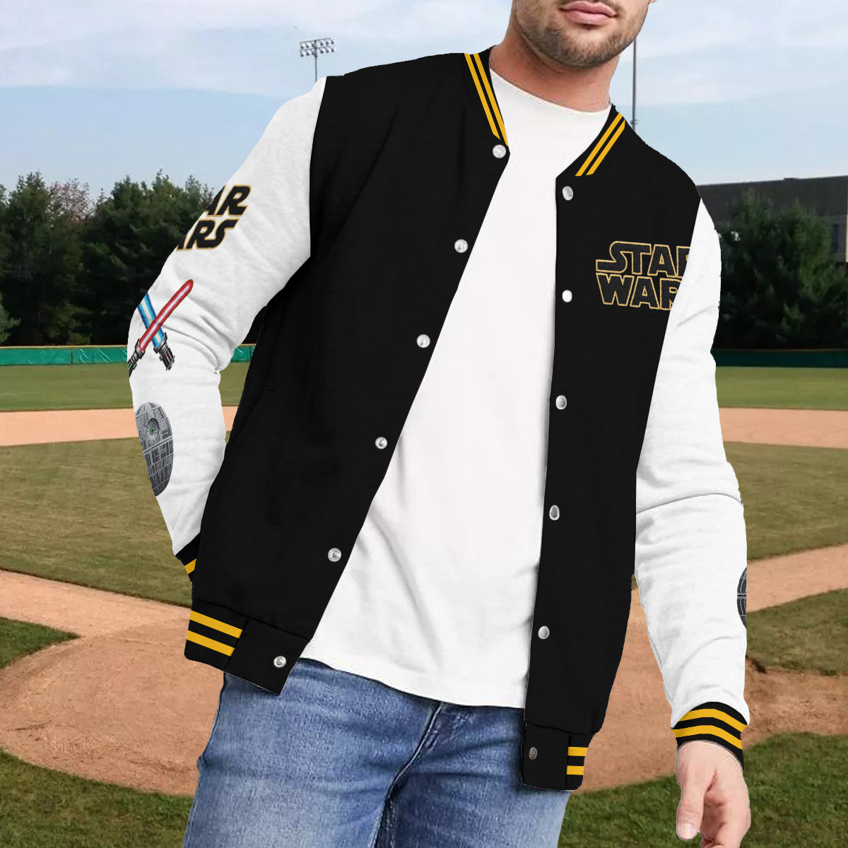 Alphabet Letters - Personalized The Force Varsity Jacket