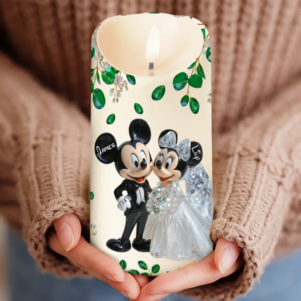 The Day I Met You - Personalized Mouse Flameless Candle