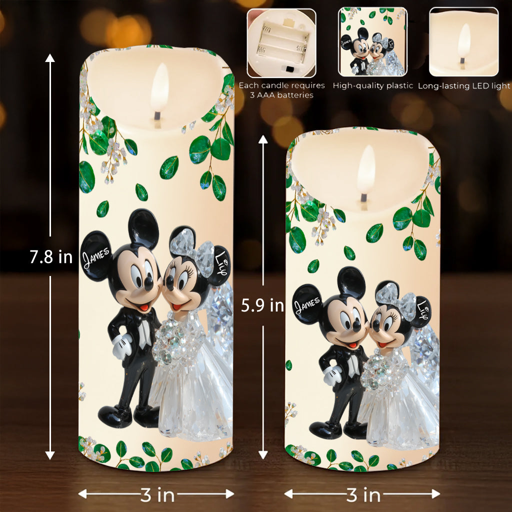 The Day I Met You - Personalized Mouse Flameless Candle