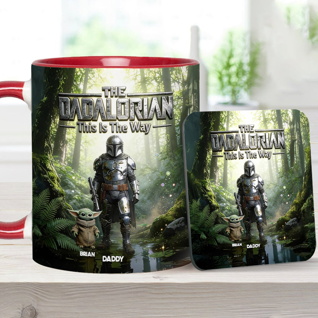 This Is The Way - Personalized The Force Accent Mug & Coaster