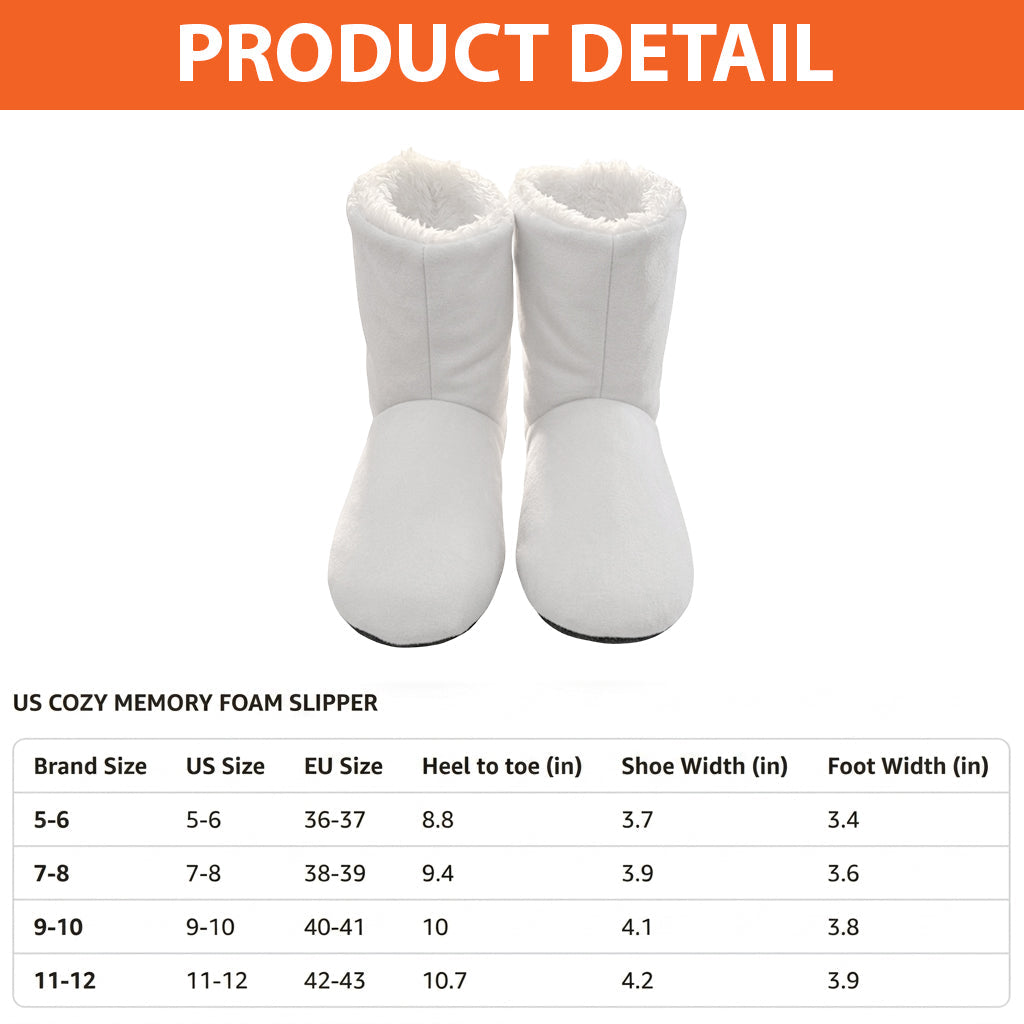 Magical Winter - Personalized Mouse Faux Fur Boot Slippers