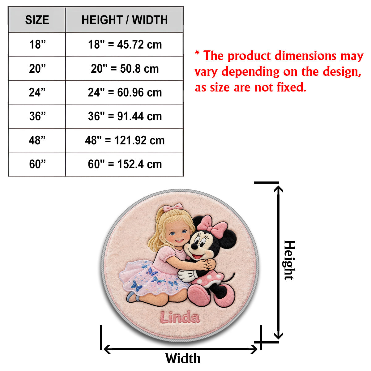 Magic Friends - Personalized Mouse Non-Slip Tufted Rug