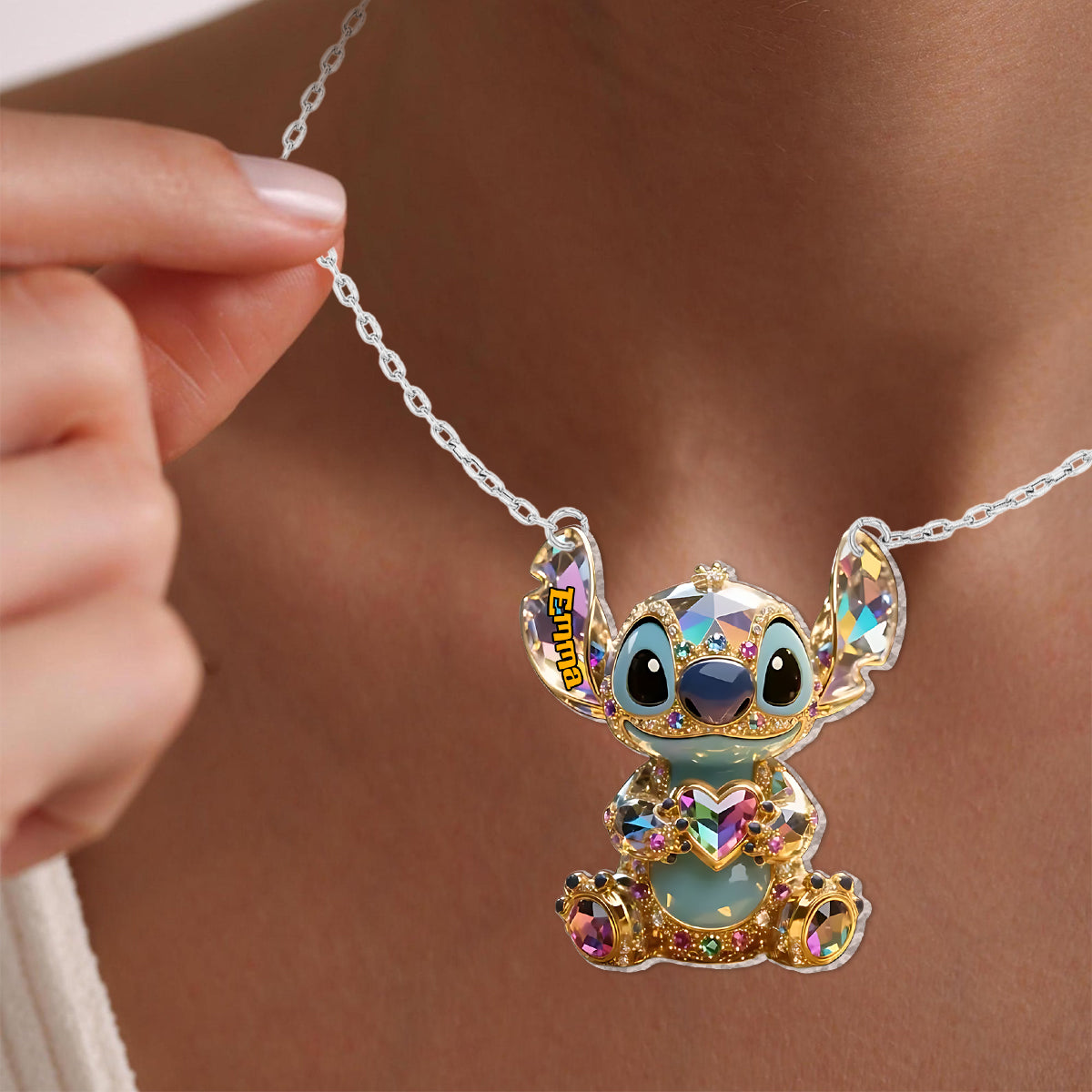 Ohana Means Family - Personalized Ohana Custom Shaped Pendant Necklace