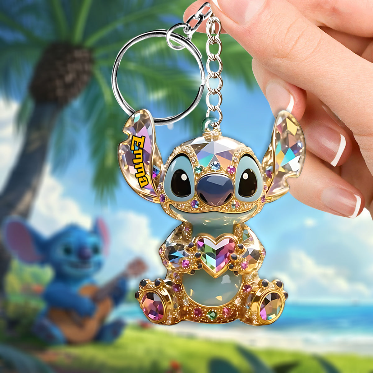 Ohana Means Family - Personalized Ohana Keychain
