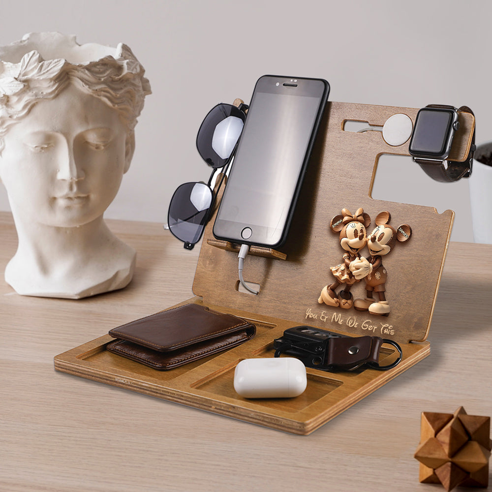 Cute Mouse Couple - Personalized Mouse Docking Station