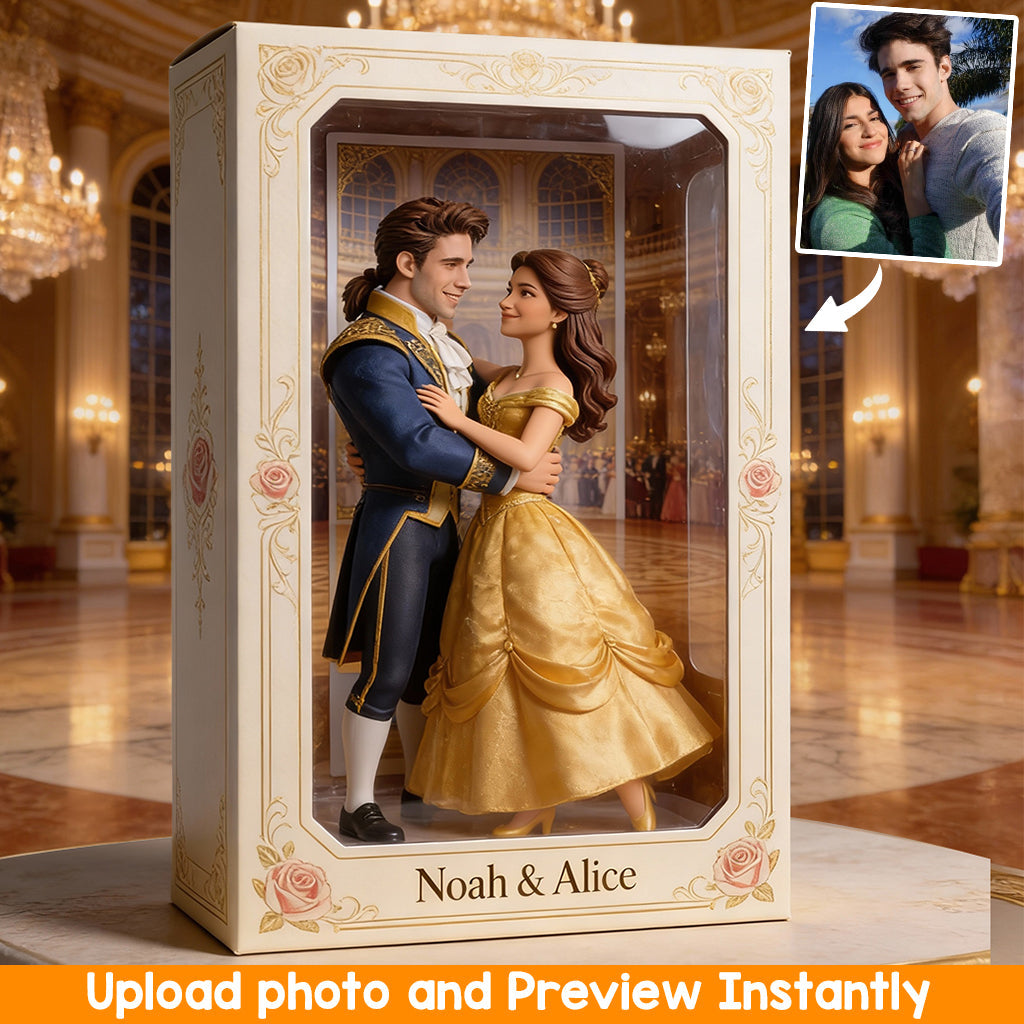 Custom Any Photo Perfect Gift For Couple - Personalized Beauty And The Beast Custom Shaped Acrylic Plaque