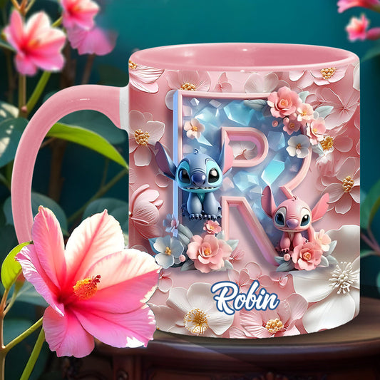 Ohana Letter - Personalized Ohana Accent Mug