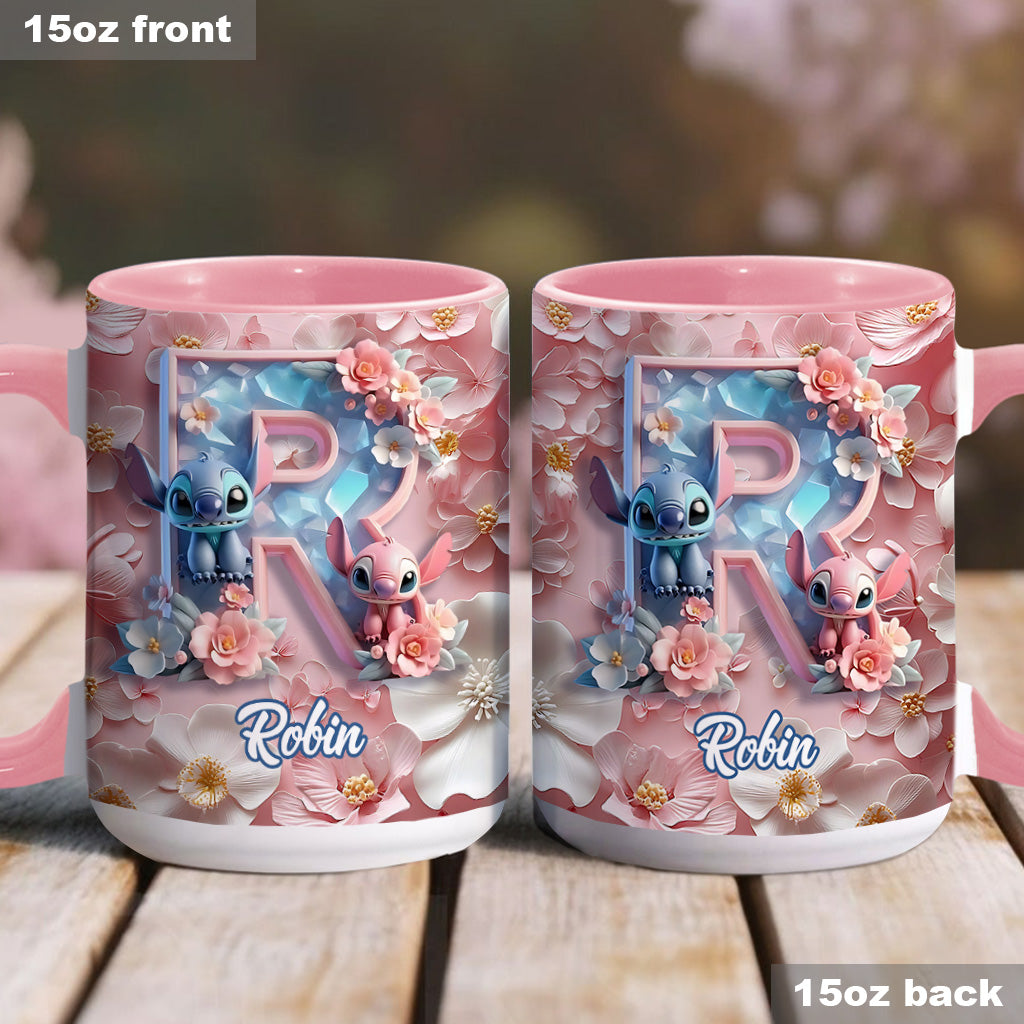 Ohana Letter - Personalized Ohana Accent Mug