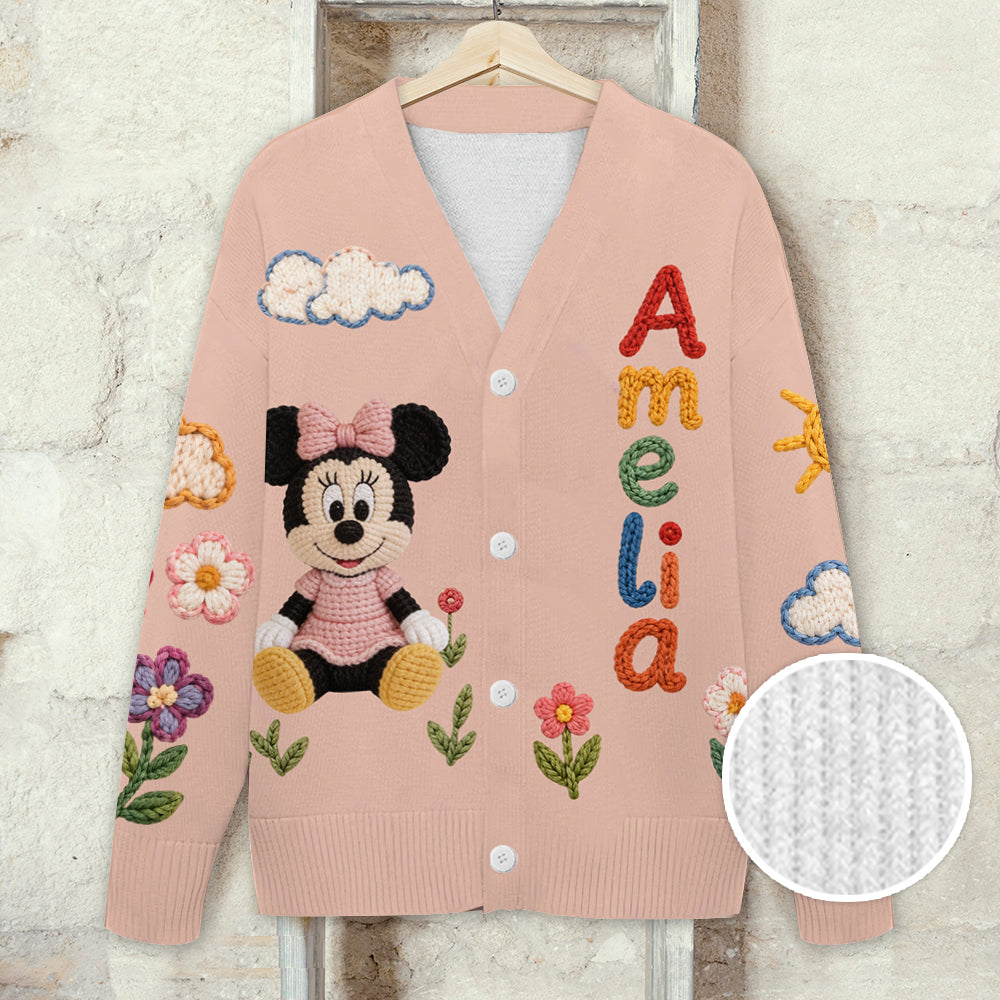 Magical Day - Personalized Mouse Cardigan Sweater