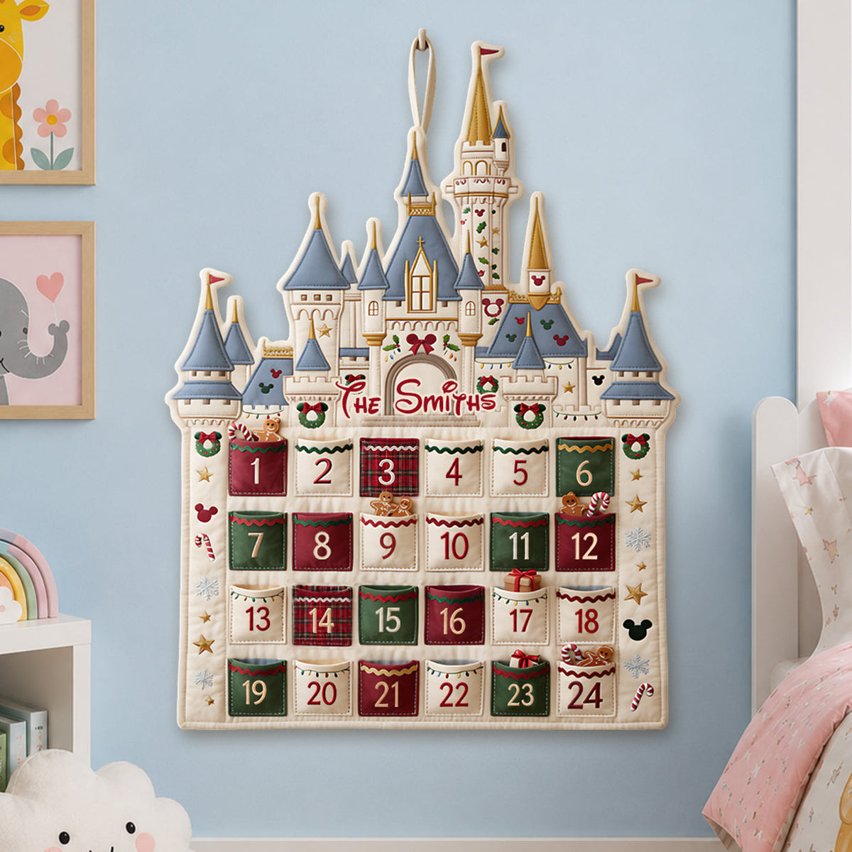 Magical Christmas - Personalized Dream Trip Fabric Advent Calendar