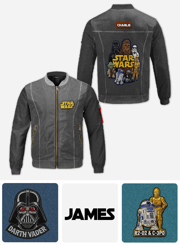 Legend of the Galaxy - Personalized The Force Bomber Jacket