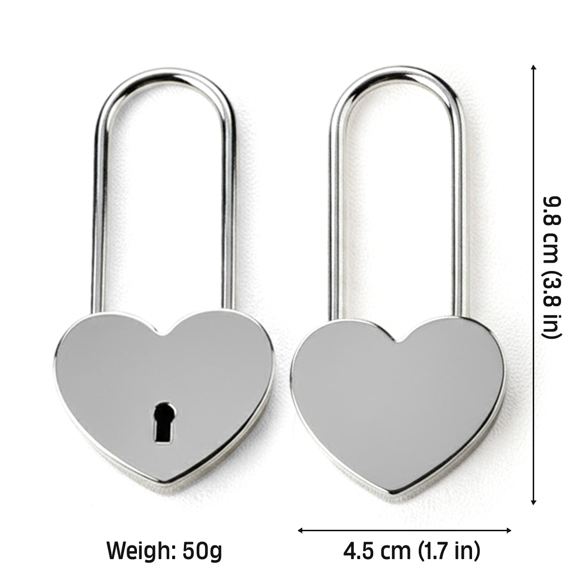 My Greatest Adventure - Personalized Mouse Heart Padlock