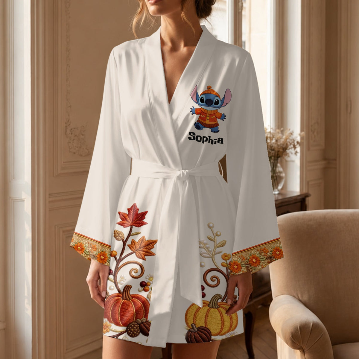 Til The Season - Personalized Ohana Satin Robe