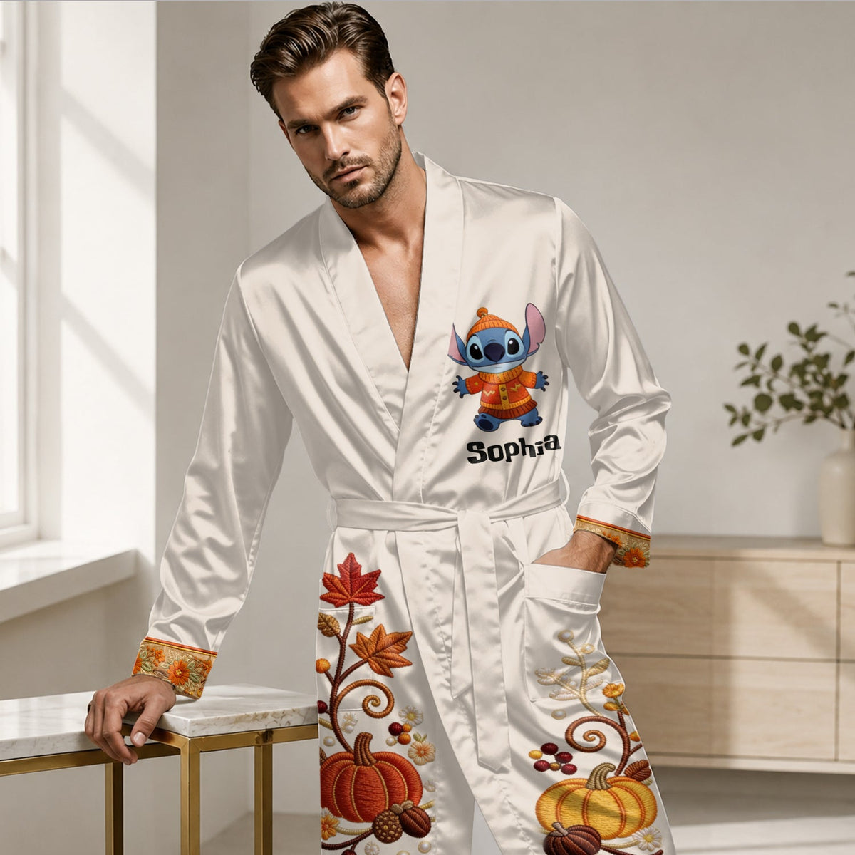 Til The Season - Personalized Ohana Satin Robe