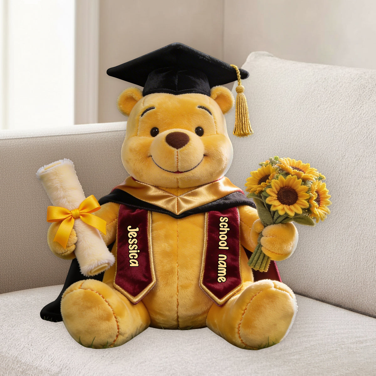 Graduation Time - Personalized Graduation Premium Faux Fur Pillow