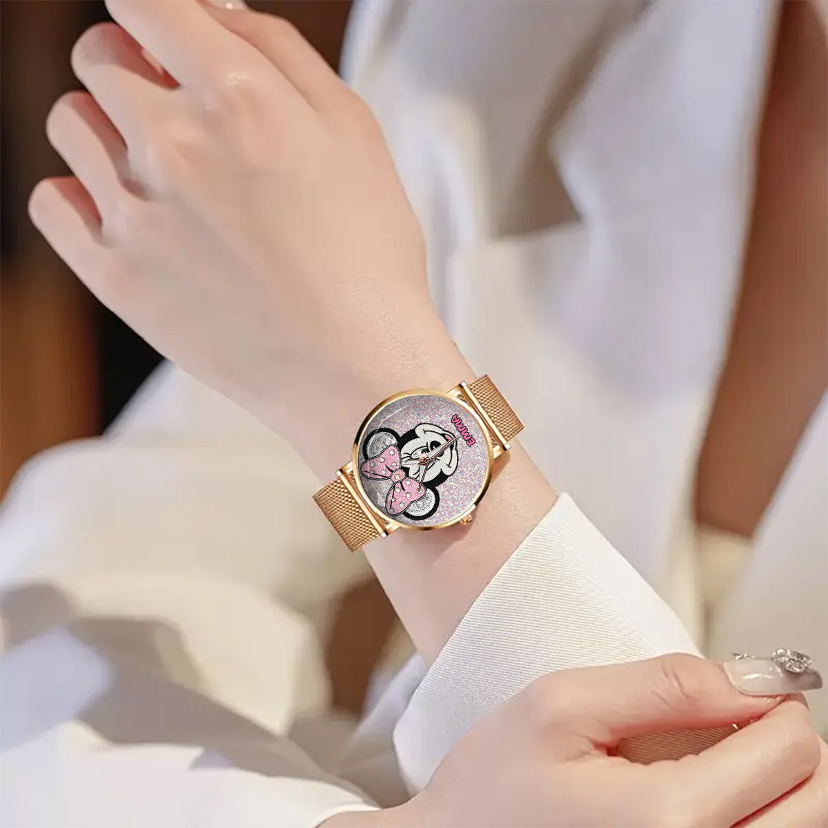 Magical Moments - Personalized Mouse Women Hand Watch