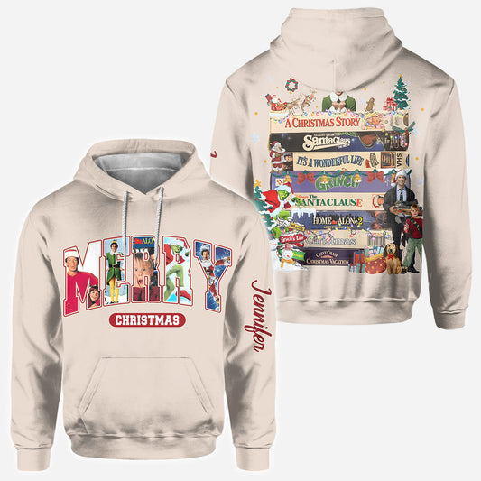 Christmas Movie Watching - Personalized All Over Shirt