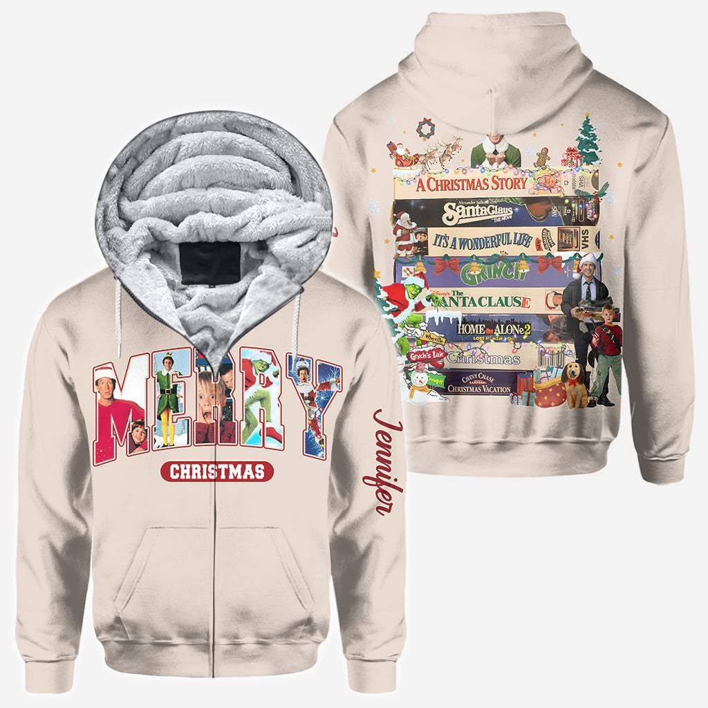 Christmas Movie Watching - Personalized All Over Shirt