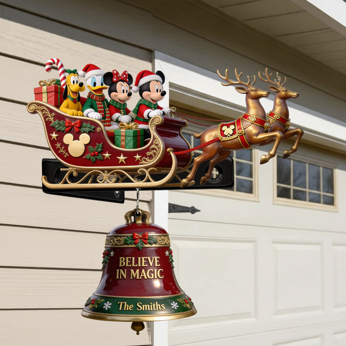 Believe In Magic - Personalized Mouse Wooden Wall Mount Sign