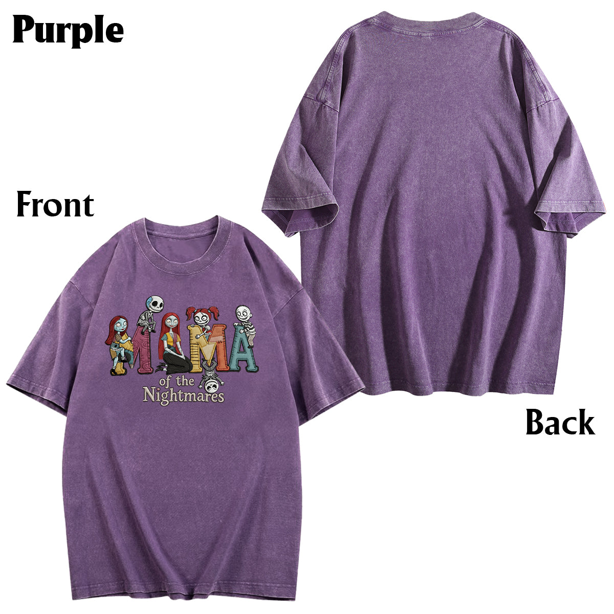 Mama Of The Nightmares - Personalized Nightmare Wash T-Shirt