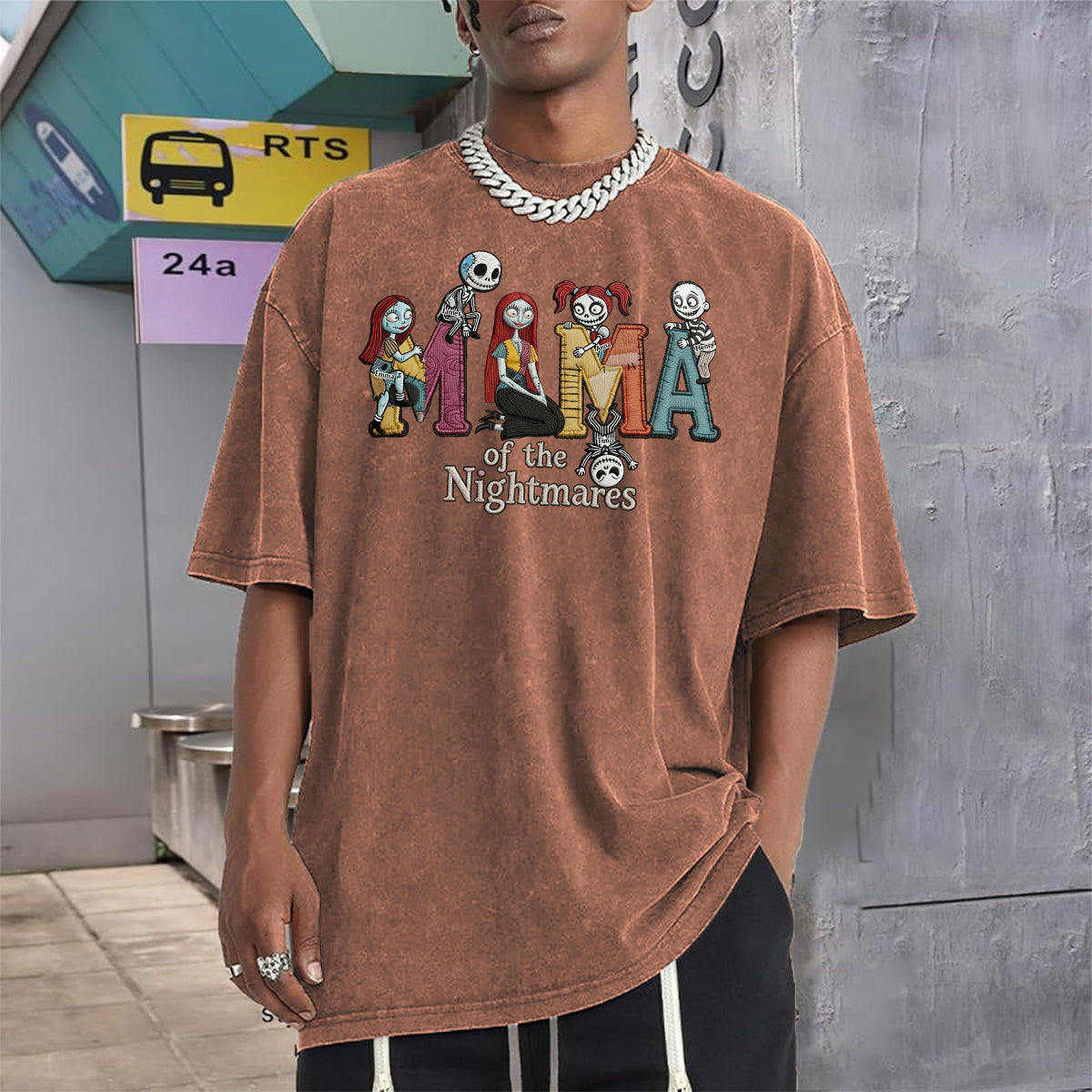 Mama Of The Nightmares - Personalized Nightmare Wash T-Shirt