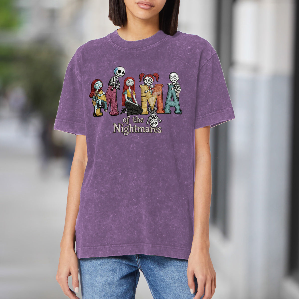Mama Of The Nightmares - Personalized Nightmare Wash T-Shirt