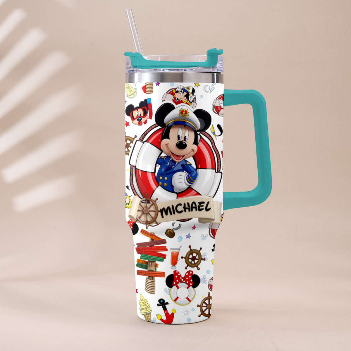 Cruising Friends - Personalized Dream Cruise Tumbler With Handle