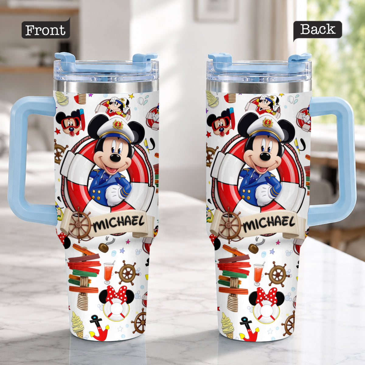 Cruising Friends - Personalized Dream Cruise Tumbler With Handle